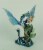 Mermaid Sitting with Blue Sea Dragon Statue Perspective: back