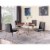 Newport 5-piece Round Dining Set in Gray Perspective: back