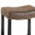 Armen Living Tudor 26  Backless Stationary Bar Stool in Wrangler Brown Perspective: back