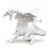 Glow-in-the-Dark Snow Dragon Toy Perspective: back