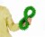Gymnic Aku Textile Ring - Green Perspective: back