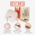 Chef Pomodoro Aluminum Metal Pizza Peel with Foldable Wood Handle for Easy Storage 12" x 14" Perspective: back