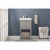 Design Element Group Cara 20  Single Sink Vanity in Gray Perspective: back