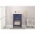 Design Element Group Cara 20  Single Sink Vanity in Blue Perspective: back