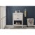 Design Element Group Cara 24  Single Sink Vanity in White Perspective: back