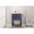Design Element Group Cara 24  Single Sink Vanity in Blue Perspective: back