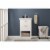 Design Element Group Klein 20  Single Sink Vanity in White Perspective: back