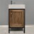 Design Element Bristol 18.5  Single Sink Vanity in Walnut Perspective: back