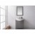 Design Element Marian 30  Single Sink Vanity In Gray Perspective: back