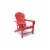 Hampton Red Poly Outdoor Patio Adirondack Chair Perspective: back