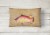 Carolines Treasures  8803PW1216 Hog Snapper Canvas Fabric Decorative Pillow Perspective: back