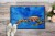 Carolines Treasures MW1163JMAT Big Spash Crab in blue Doormat 24x36 Perspective: back