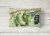 Recession Food Fish caught with Spam Canvas Fabric Decorative Pillow Perspective: back
