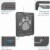 Ownpets Pet Dog Cat Small Screen Locking Flap Door Magnetic Automatic Slide Protector Perspective: back