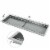 49 X16  Drop-In Fire Pit Pan W/Burner Table-Top Fireplace Parts Propane Tank Perspective: back