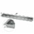 49  X 8  Drop-In Fire Pit Pan W/ Burner Propane Tank Linear Trough Bonfire Perspective: back