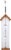 Stokes Select Wood Tower Bird Feeder - White/Brown Perspective: back