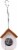 Stokes Select Cute Cling Wood Bird Feeder - White/Brown Perspective: back