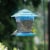 Stokes Select Belle Fleur Plastic 6.3 Lb. Capacity Square Hopper Bird Feeder Perspective: back