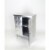 Wayborn Double Door Cabinet in Silver Leaf Perspective: back