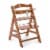 hauck AlphaPlus Grow Along Walnut Wooden High Chair, Tray Table & Deluxe Cushion Perspective: back