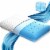 N'Ice Cooling Memory Foam Pillow - Blue Perspective: back
