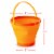 Top Race Foldable Pail Bucket Set of 3, 1/2 Gallons (2 Liters) Perspective: back