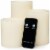 Inglow Flameless Vanilla Wax Pillar Candles with Remote - Cream Perspective: back