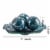 WHOLE HOUSEWARES | 11.5  Glass Mosaic Decorative Centerpiece Tray Turquoise | Home Décor Perspective: back