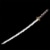 Siwode 40  Carbon Steel Golden Dragon Full Tang Japanese Katana with Bo-Hi, Gold Perspective: back