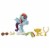Hasbro My Little Pony Friendship Rainbow Dash Loves to Race Magic Story Set Perspective: back