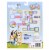 Bluey Hopscotch Race Card Game 1 Count Perspective: back
