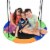 Slickblue 40" Multi-Color Flying Saucer Tree Swing Outdoor Play Set for Kids Perspective: back