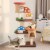 Slickblue 4-In-1 Cat Tree with 2 Condos and Platforms for Indoors Perspective: back