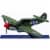 Die-Cast WWII Fighter Plane, P-40N Warhawk 1:160 Scale Perspective: back
