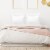 PiccoCasa 2 Pcs Ruffled Satin Pillowcase with Envelope Closure Perspective: back