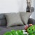 uxcell 2pcs Decorative Cotton Linen Square Throw Pillow Cover Cases for Couch Bed Gray Perspective: back