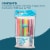 Jacent Individually Wrapped Plastic Neon Flex Drinking Straws: Perspective: back
