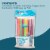 Jacent Individually Wrapped Plastic Neon Flex Drinking Straws: Perspective: back