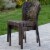 Dana Point Outdoor Patio Furniture Brown Wicker Chairs (Set of 2) Perspective: back