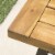 Cana Outdoor Teak Finished Acacia Wood Bench with Rustic Metal Accents Perspective: back