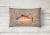 Carolines Treasures  8753PW1216 Hog Snapper on Faux Burlap Canvas Fabric Decorat Perspective: back