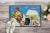 Carolines Treasures  PJC1076MAT Candy Canes for Sale Snowman Indoor or Outdoor M Perspective: back