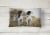 Two Springer Spaniels by Michael Herring Canvas Fabric Decorative Pillow Perspective: back