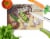 Rooster and Hens Chickens in the Barn Glass Cutting Board Large Perspective: back