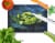 Carolines Treasures MW1229LCB Okra Bleu Glass Cutting Board Large Perspective: back