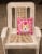 Corgi Hearts Love and Valentine's Day Portrait Fabric Decorative Pillow Perspective: back