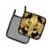 Carolines Treasures 8125PTHD Black and Gold Fleur de lis New Orleans Pair of Po Perspective: back