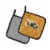 Carolines Treasures 8850PTHD Bee on Gold Pair of Pot Holders Perspective: back