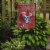 Carolines Treasures BB5130GF Day of the Dead Red Flowers Skull Garden Flag Perspective: back